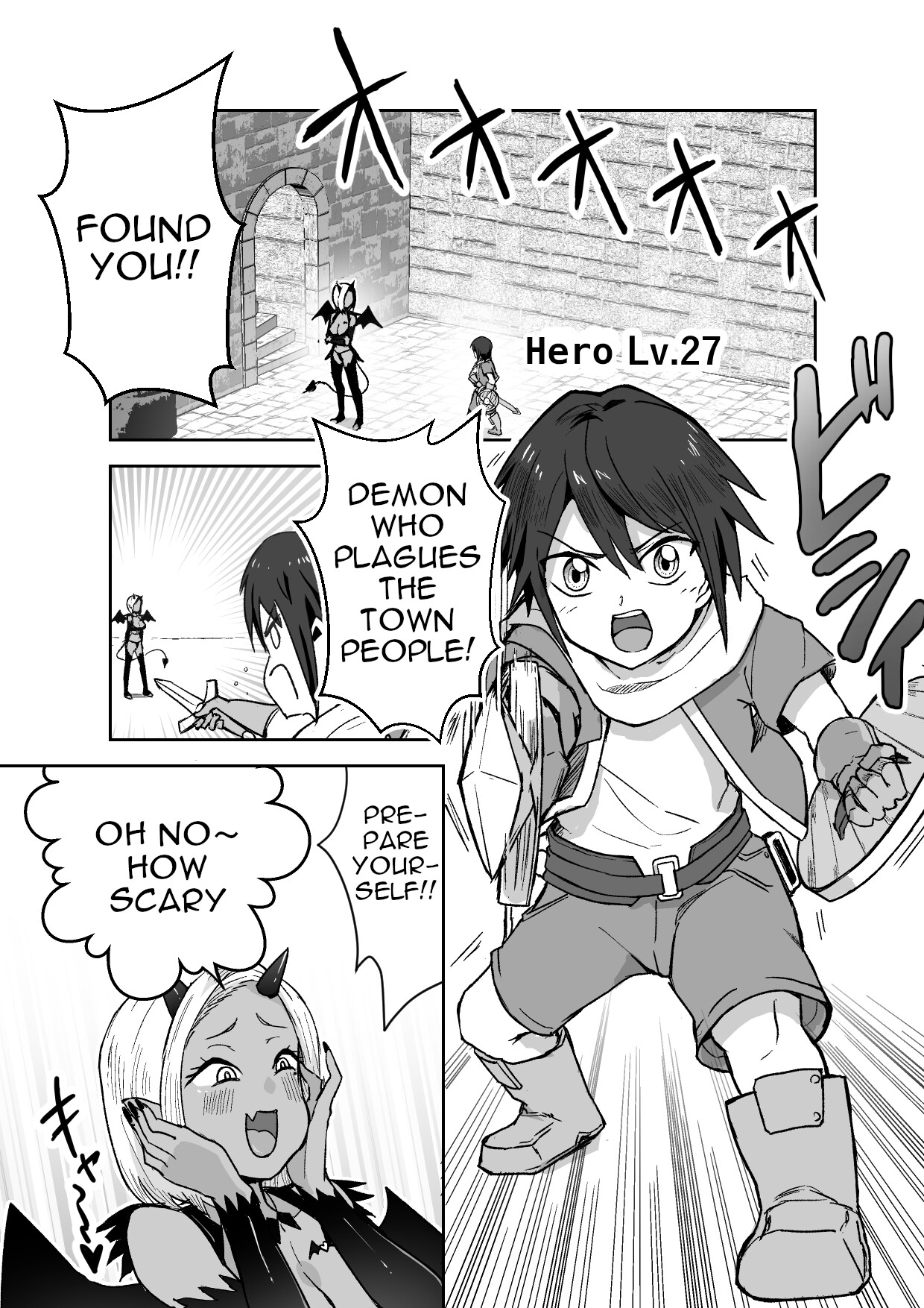 Hentai Manga Comic-Story about Losing to a Succubus and Made to Wear Small Chastity Belt-Read-2